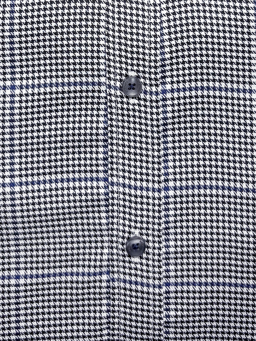 Black Houndstooth Formal Shirt