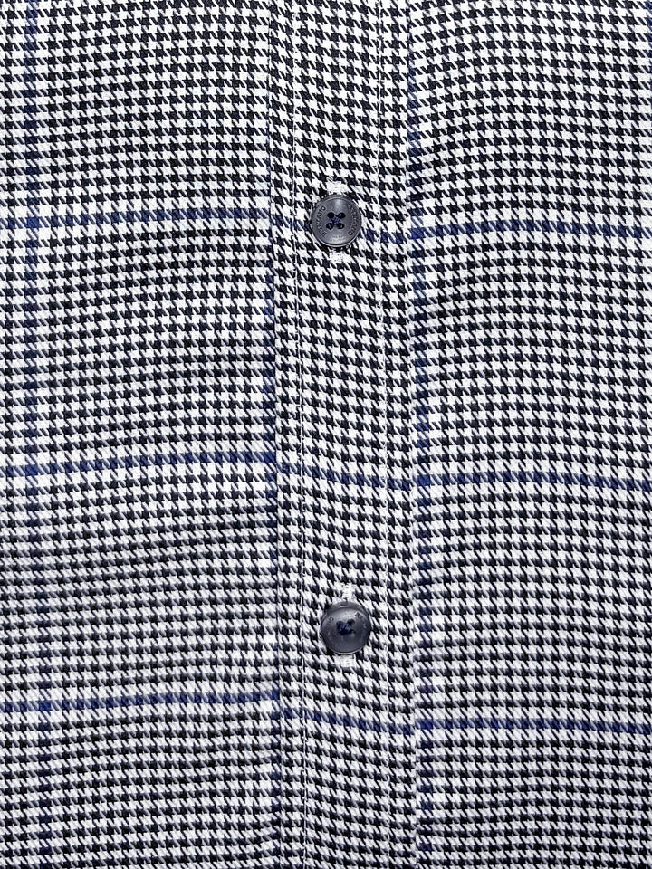 Black Houndstooth Formal Shirt