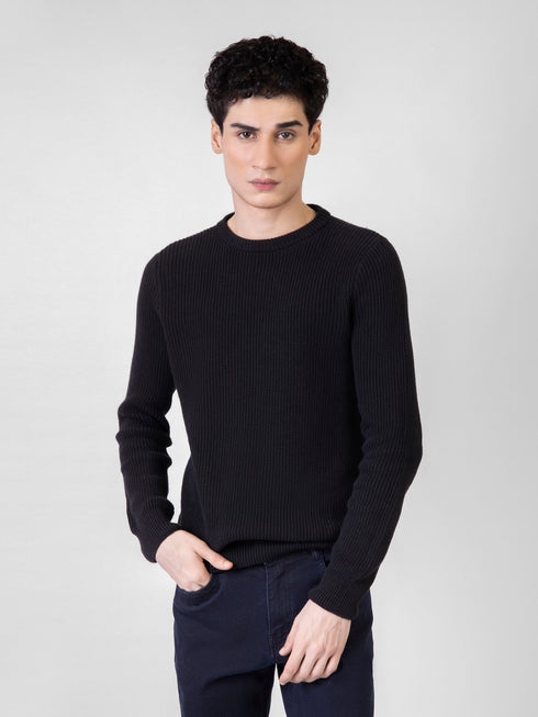 Black Knitted Jumper