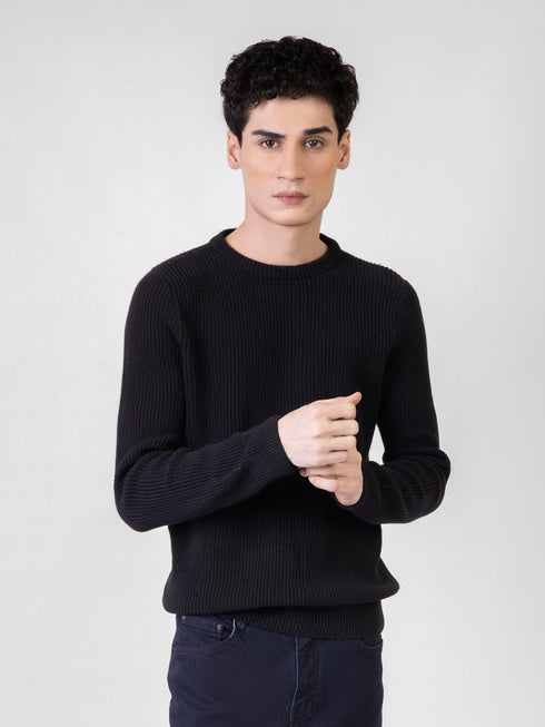 Black Knitted Jumper