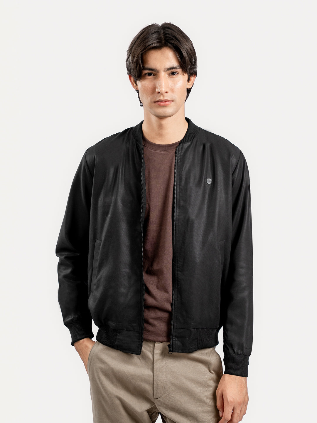 Black Light Weight Bomber Jacket