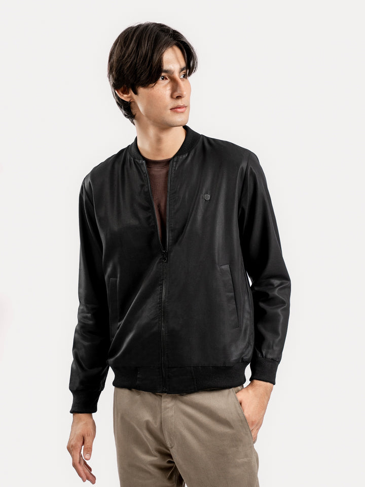 Black Light Weight Bomber Jacket