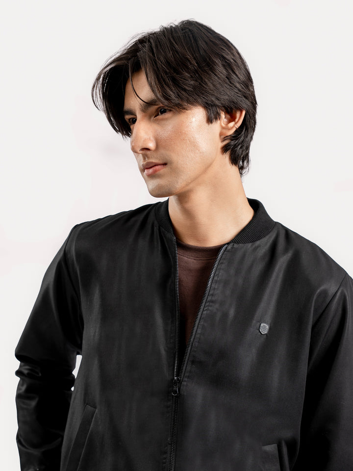 Black Light Weight Bomber Jacket