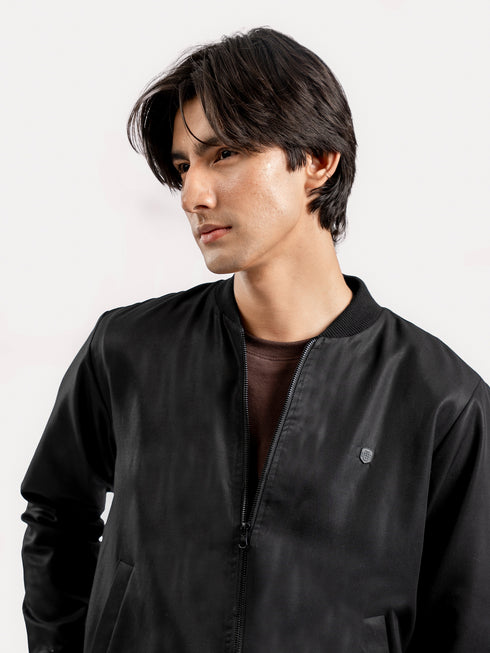 Black Light Weight Bomber Jacket