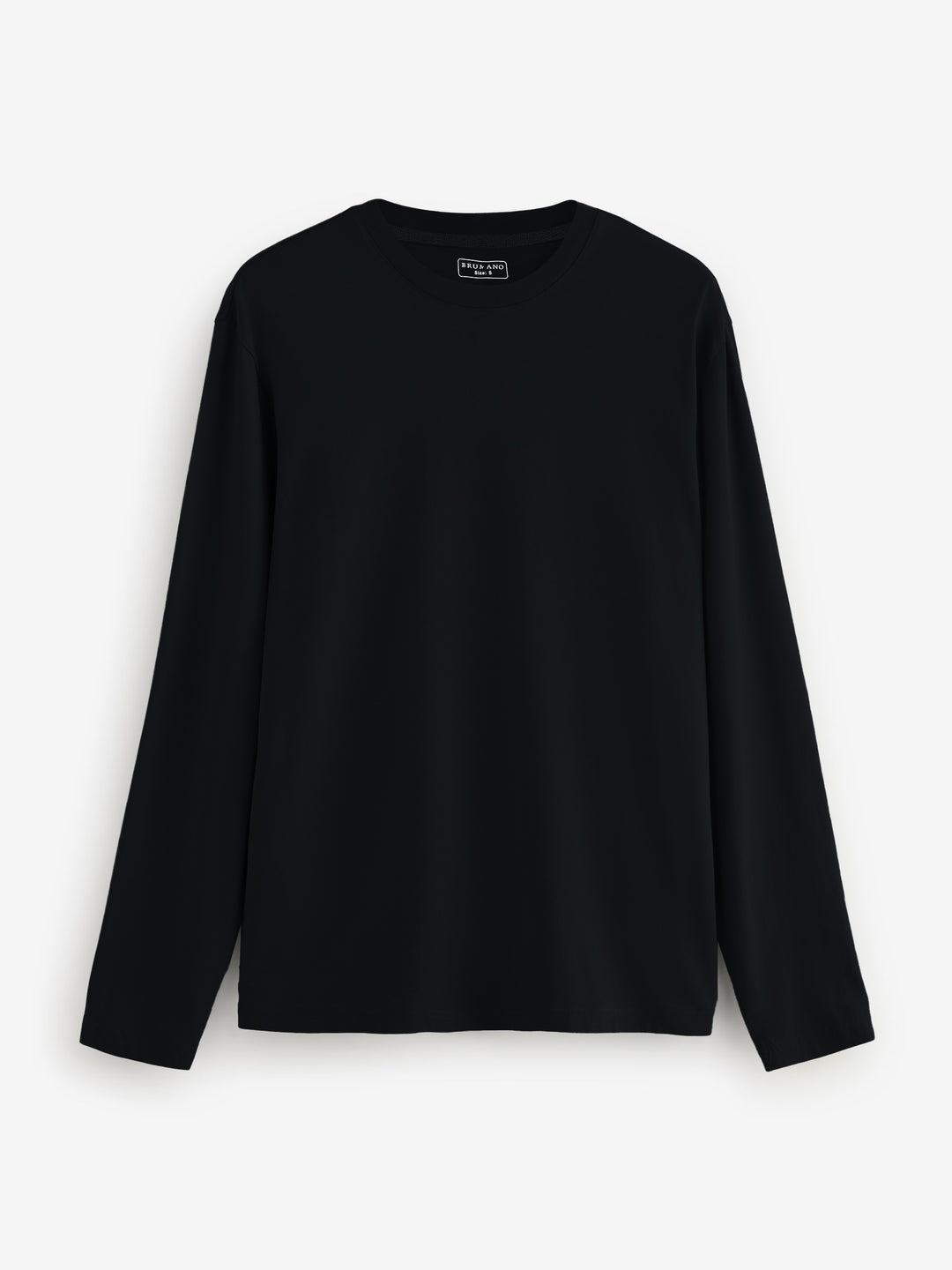 Black Long Sleeve Crew Neck T-Shirt - Women