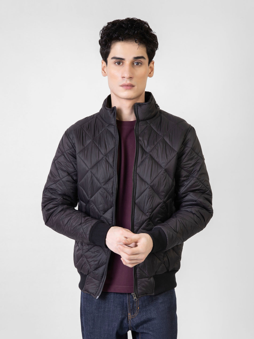 Blacknylondiamondquiltedpufferbrumanopakistan1