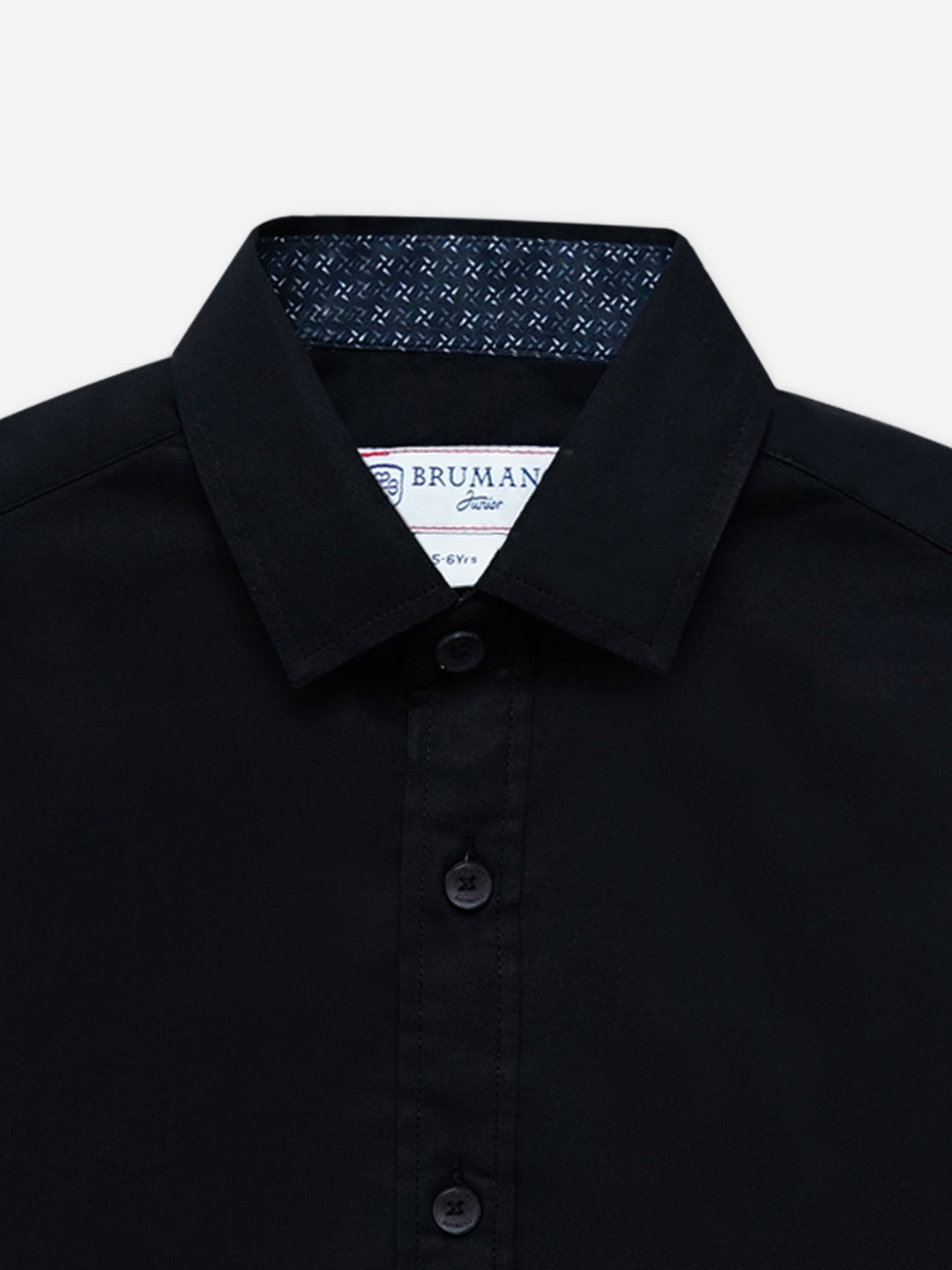 Black Satin Formal Shirt - Junior