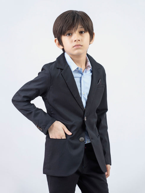 Black Striped Kids Formal Blazer Brumano Pakistan