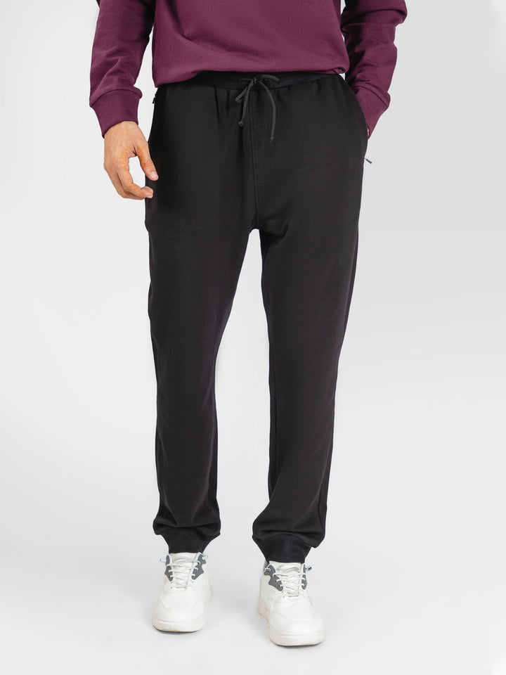 Black Tracksuit Jogger Pajama
