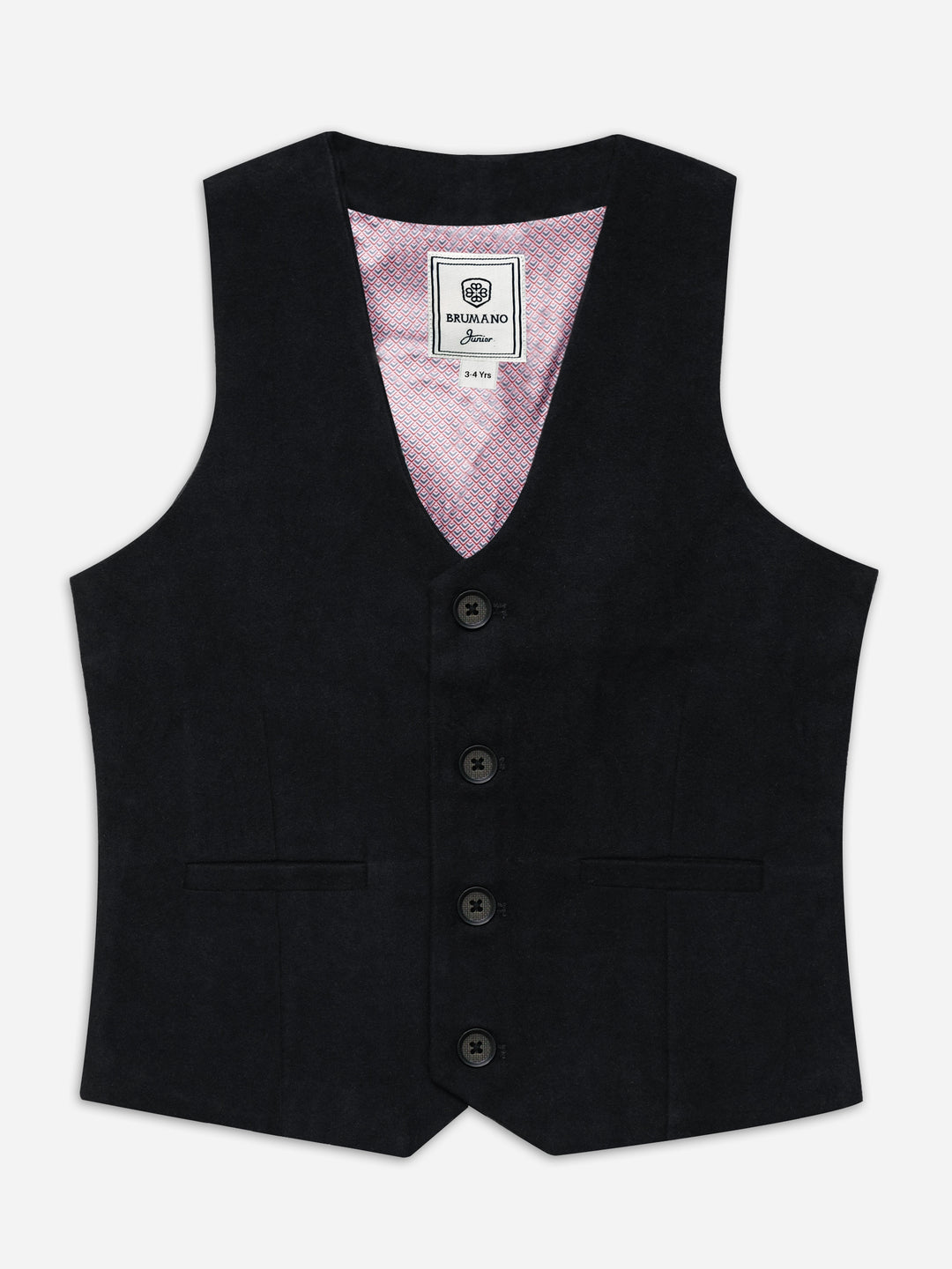 Black Velvet Formal Vest - Junior