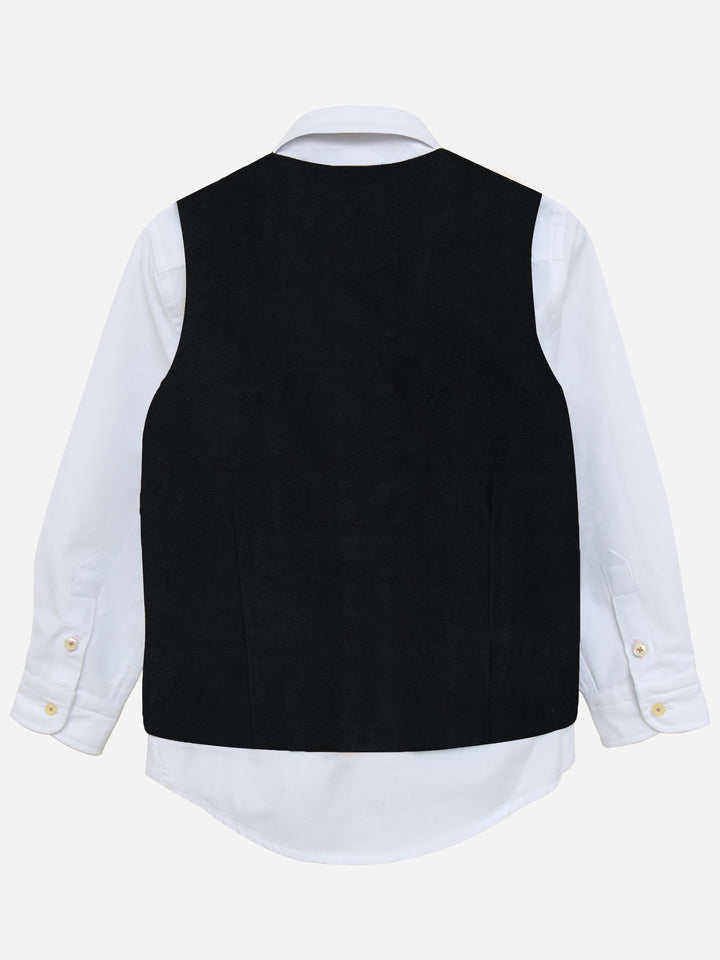 Black Velvet Formal Vest - Junior