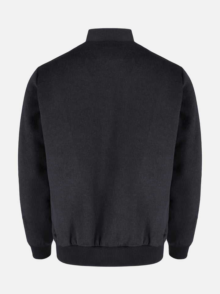 Black Wool Bomber Jacket - Limited Edition Brumano Pakistan