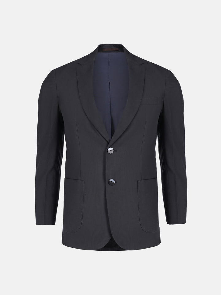 Black Wool Striped Structured Formal Blazer Brumano Pakistan