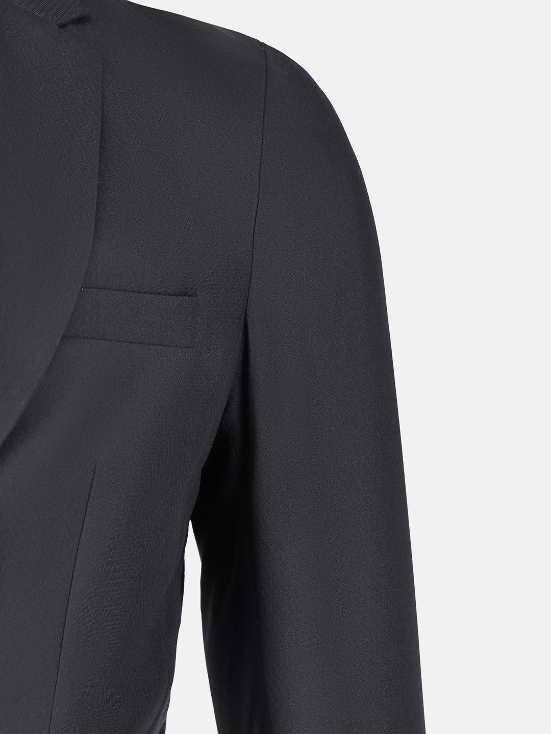 Black Wool Striped Structured Formal Blazer Brumano Pakistan