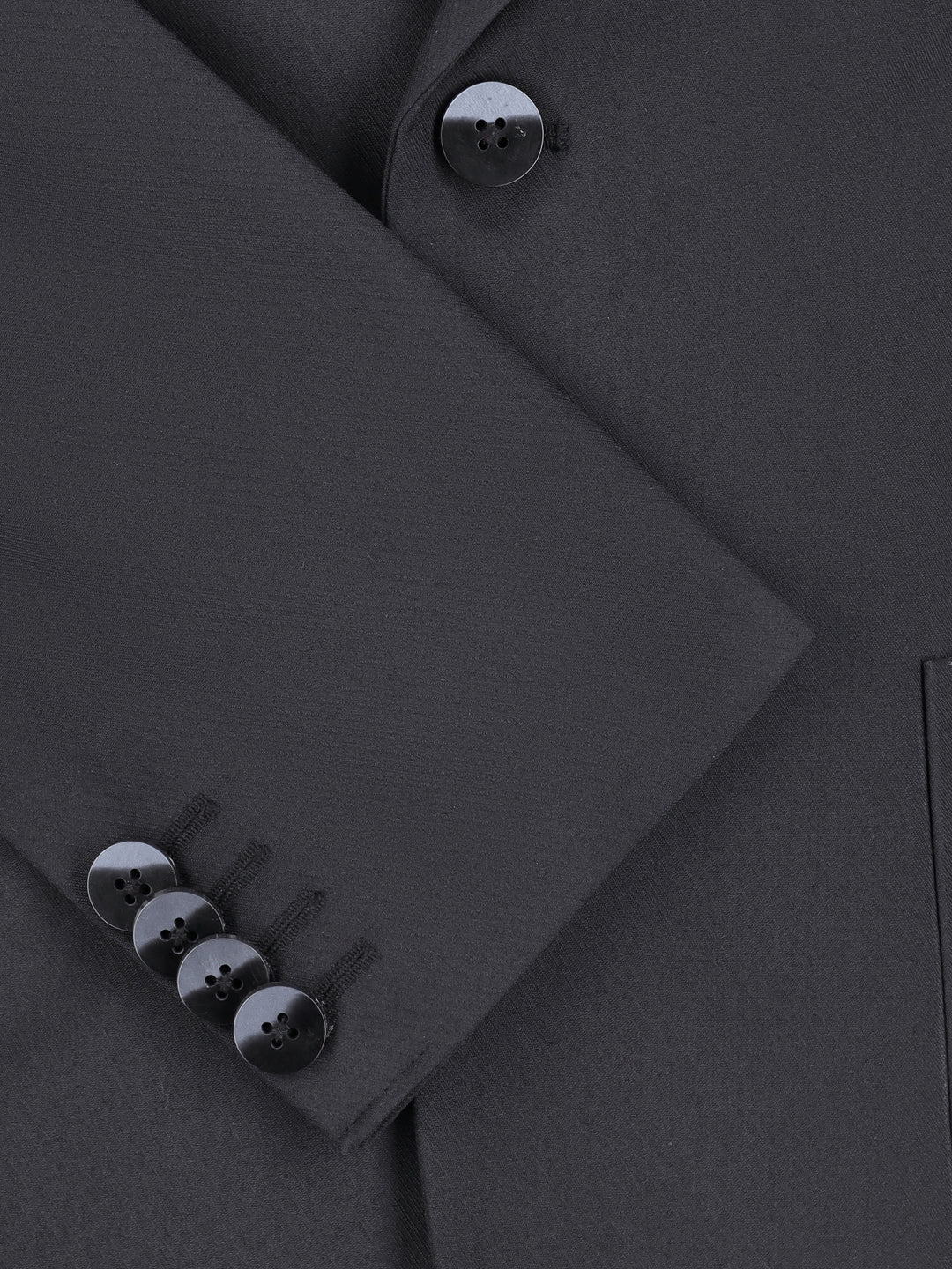 Black Wool Striped Structured Formal Blazer Brumano Pakistan