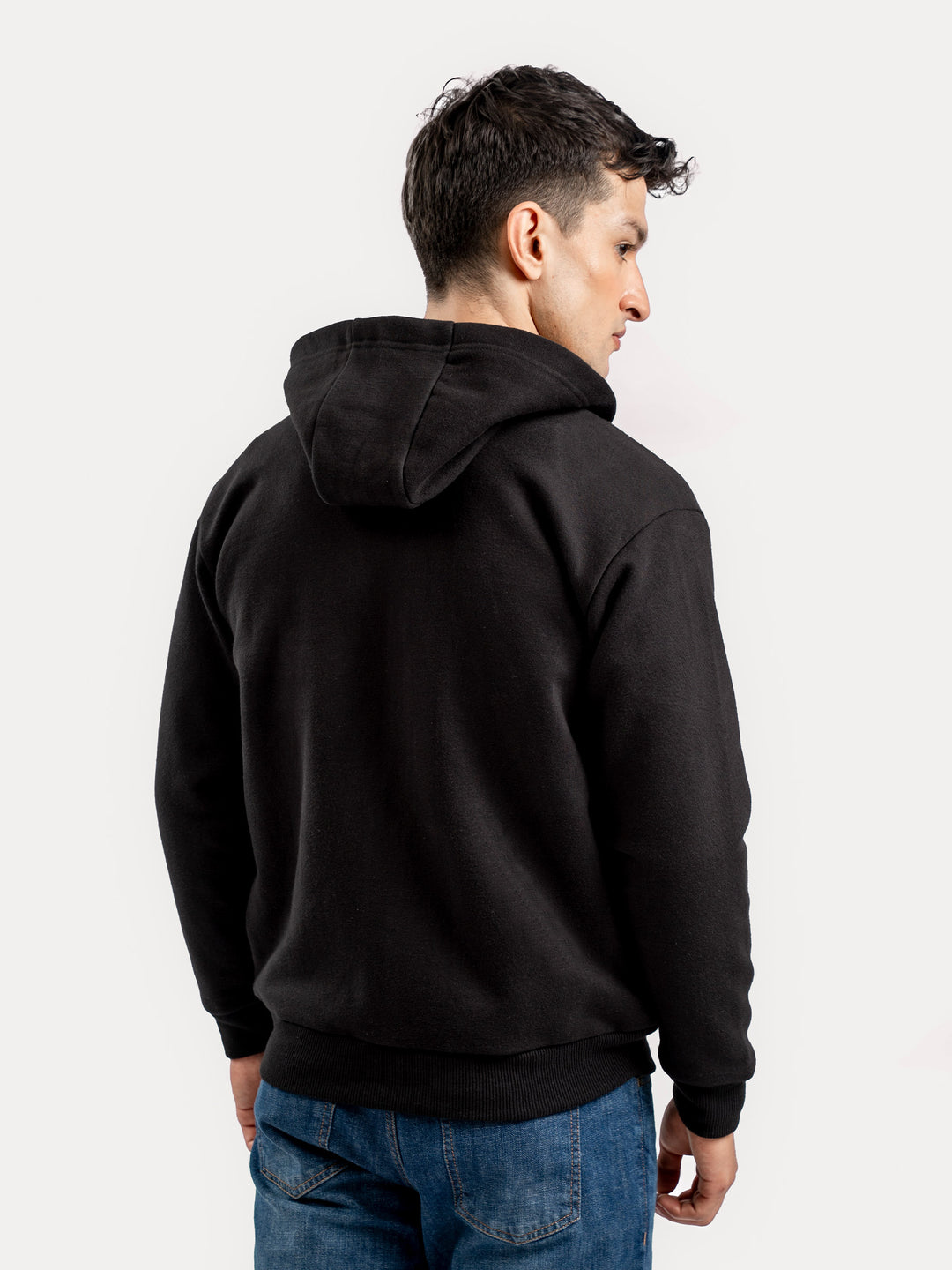 Black Zipper Hoodie Jacket