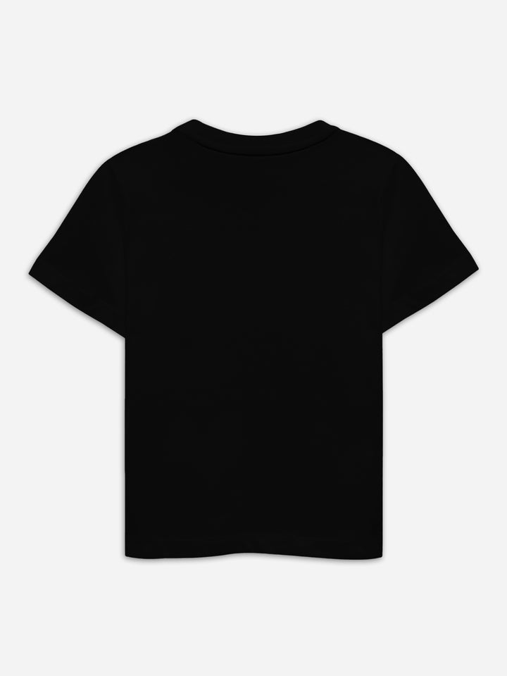 Black 'Break Free' Printed Casual T-Shirt