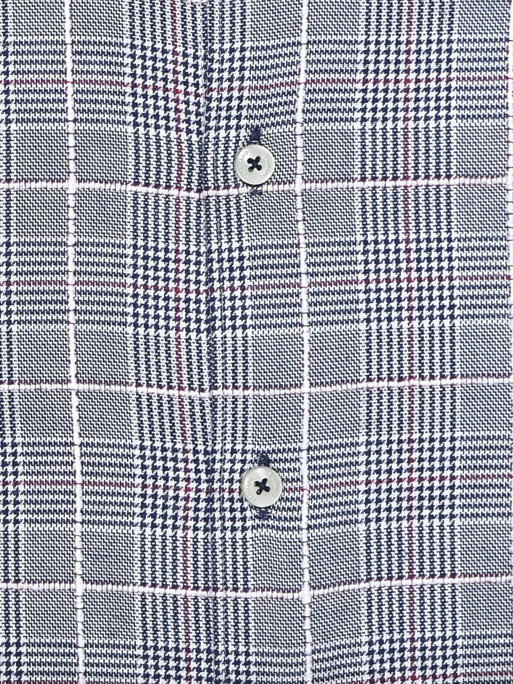 Black & White Checkered Shirt With Shallow Collar