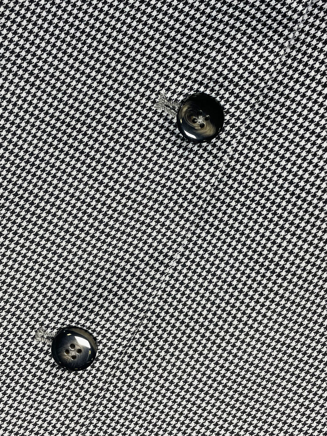 Black & White Houndstooth Waistcoat