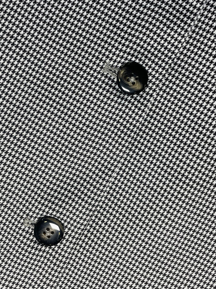 Black & White Houndstooth Waistcoat