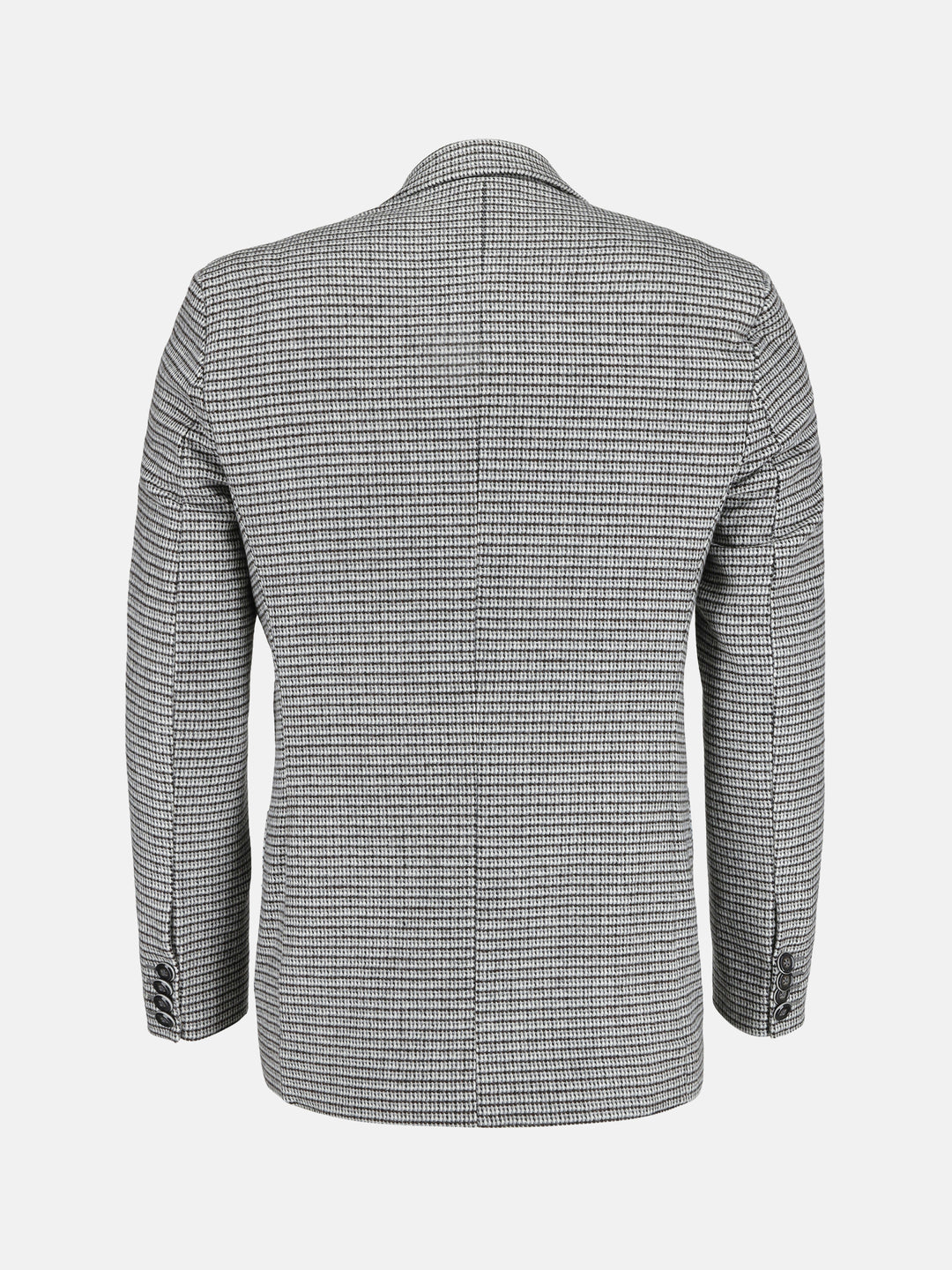 Black & White Houndstooth Wool & Cashmere Blazer - Sartoria Brumano Pakistan