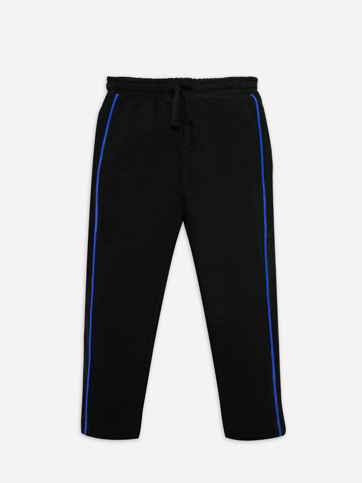 Black Sweat Pajama With Detailing - Junior