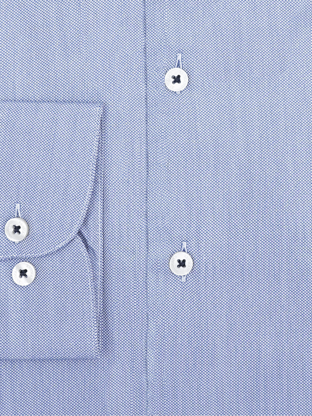 Blue Dobby Structured Formal Shirt - Luxe