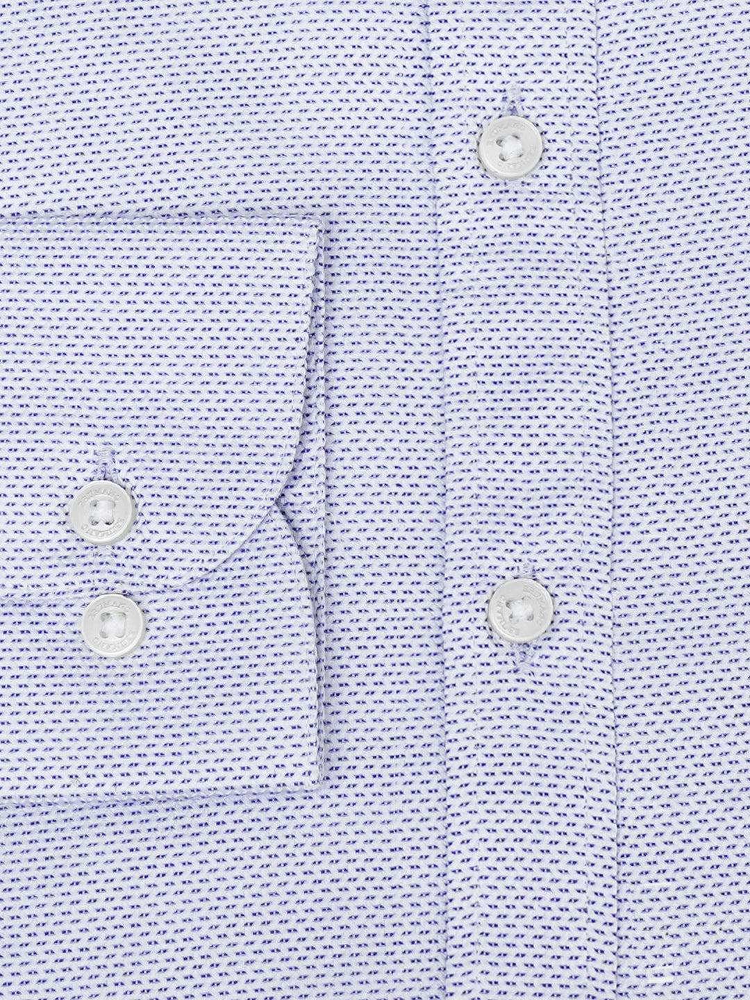 Blue Fine Jacquard Patterned Formal Shirt - Luxe
