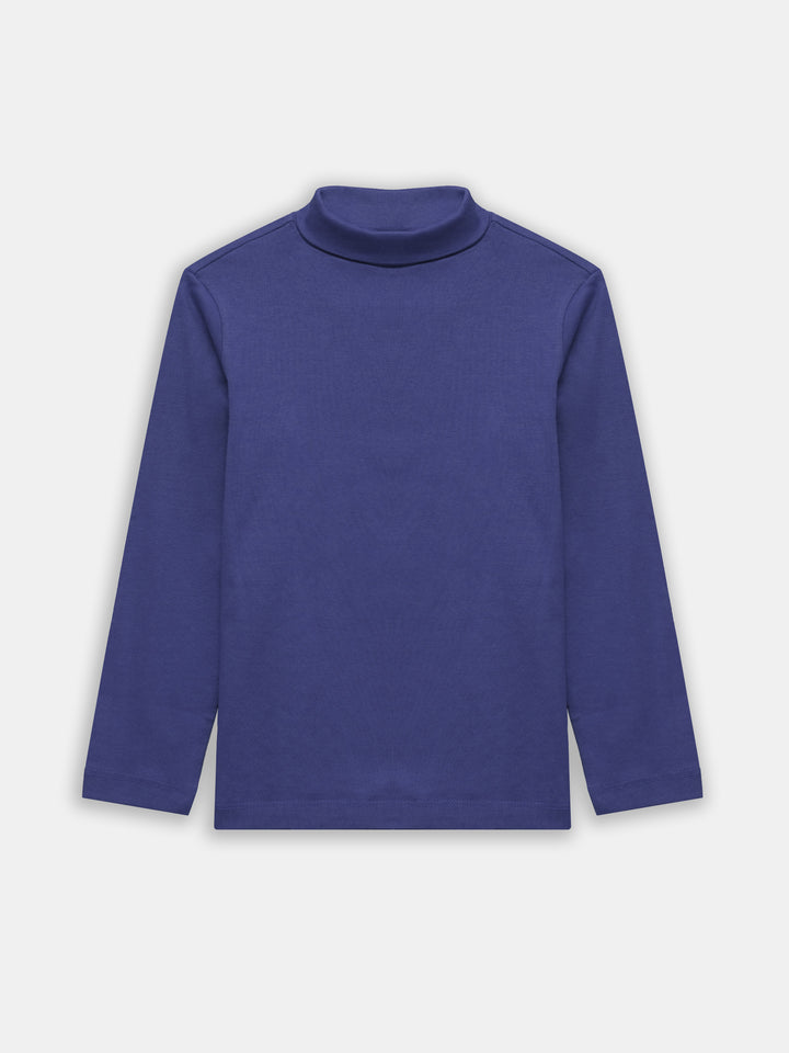Blue High Neck With Long Sleeves - Unisex