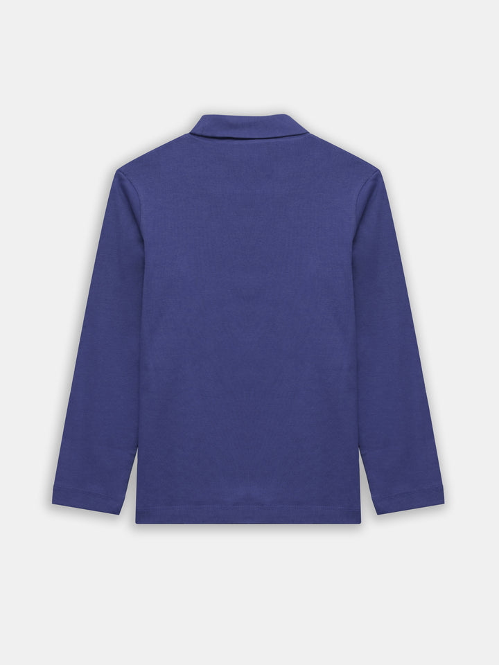 Blue High Neck With Long Sleeves - Unisex
