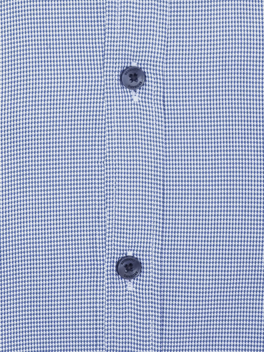 Blue Houndstooth Formal Shirt