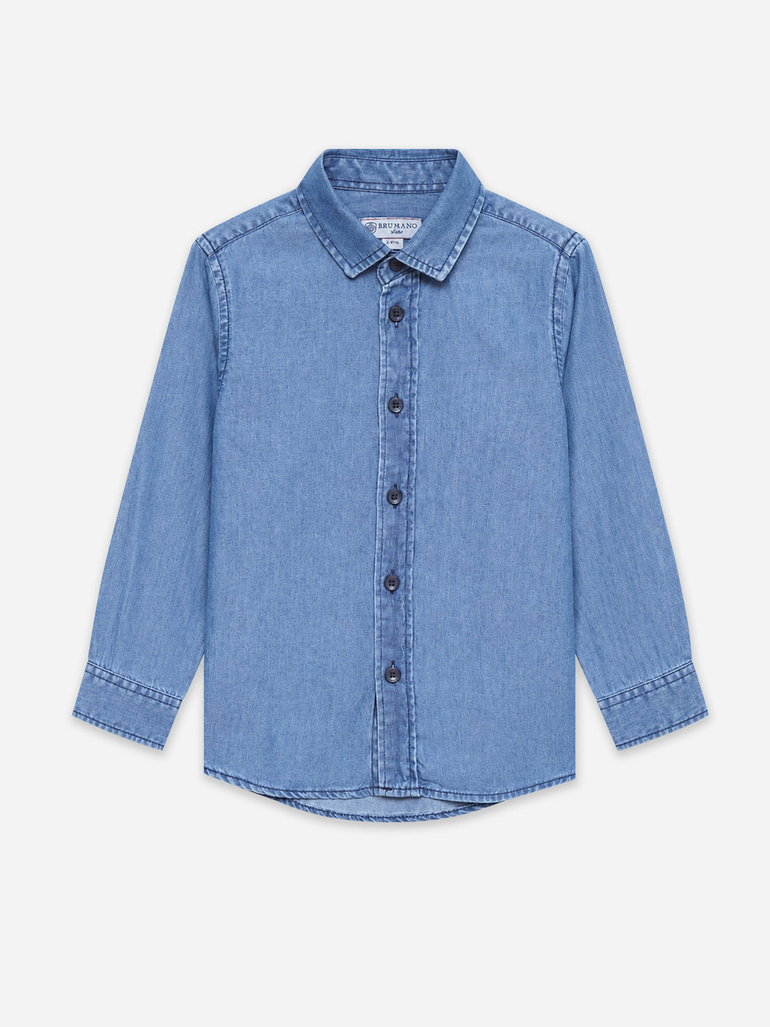 Blue Light Weight Denim Casual Shirt - Junior