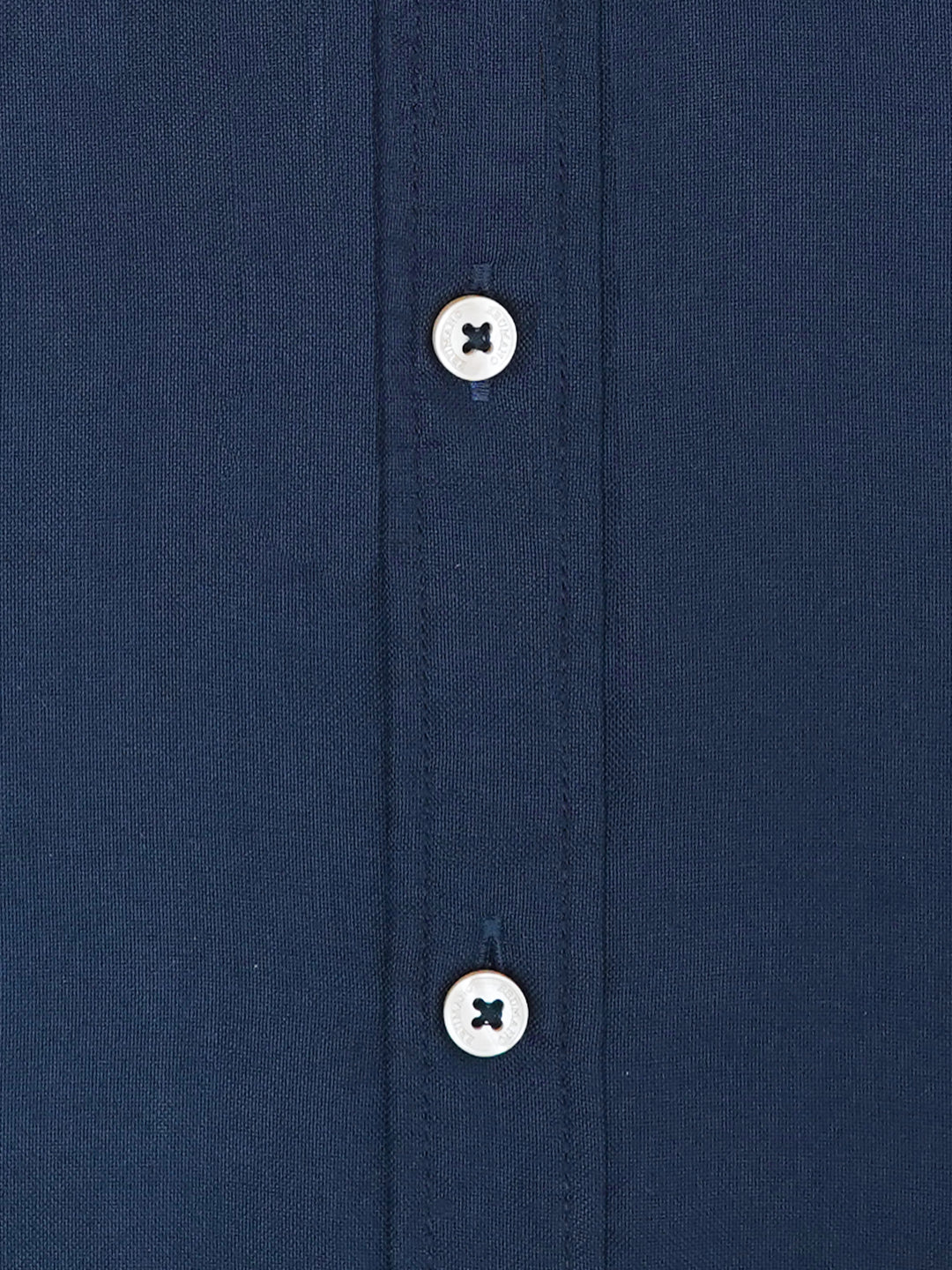 Blue Oxford Button Down Shirt close detail