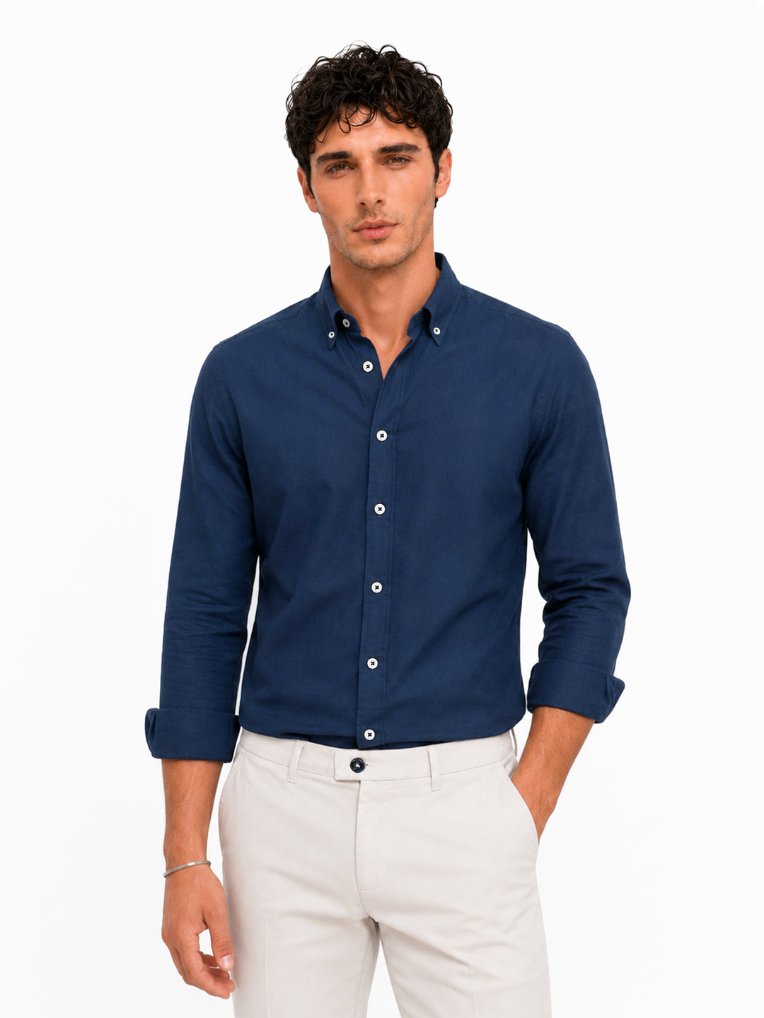 Blue oxford button down shirt brumano pakistan4 7176303d 19c2 4850 a78a ba7cbd43fed8