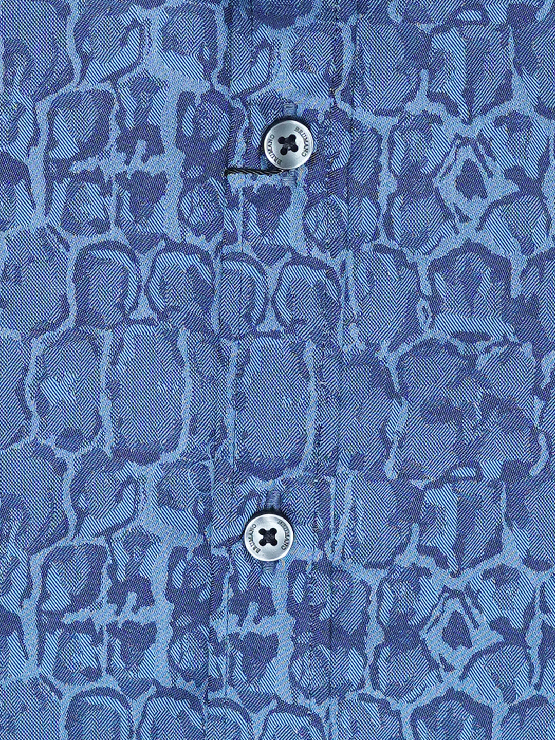 Blue Paisley Jacquard Shirt