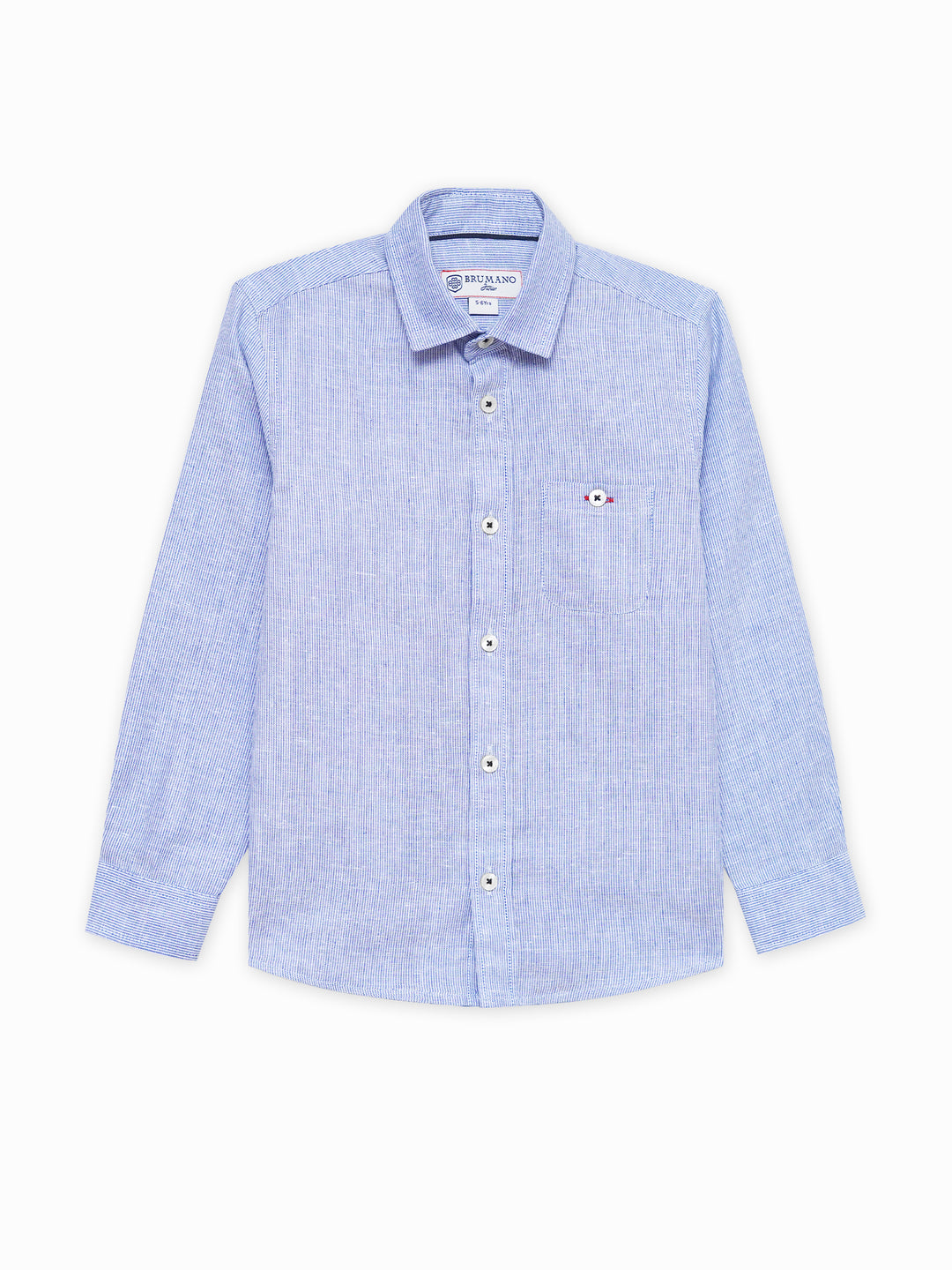 Blue striped casual shirt   junior