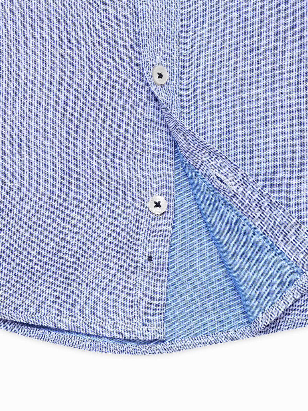 Blue Striped Casual Shirt - Junior