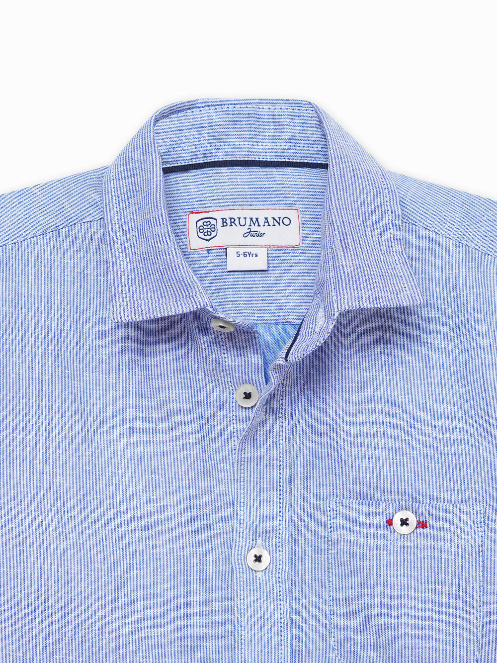 Blue Striped Casual Shirt - Junior