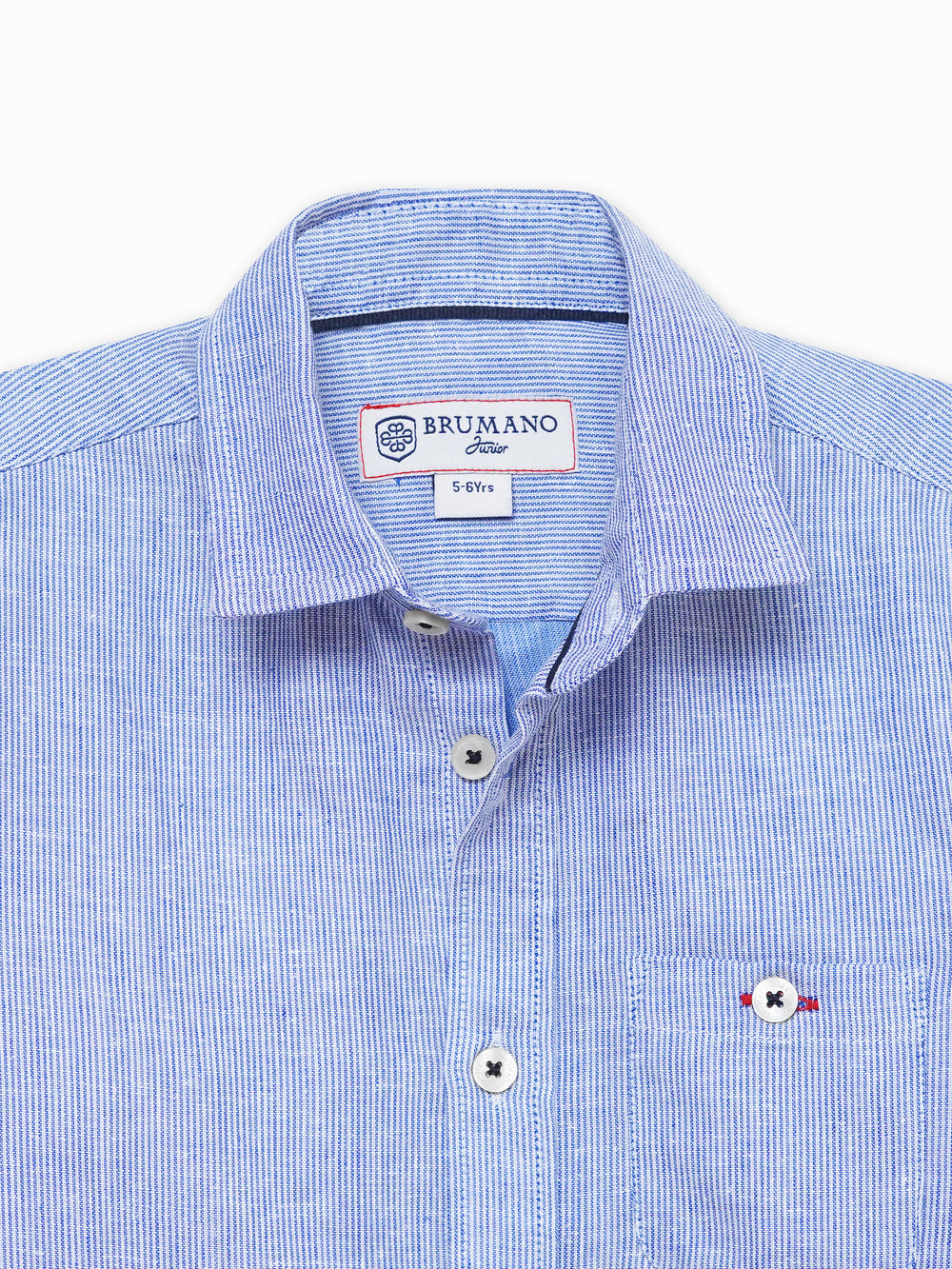 Blue striped casual shirt   junior