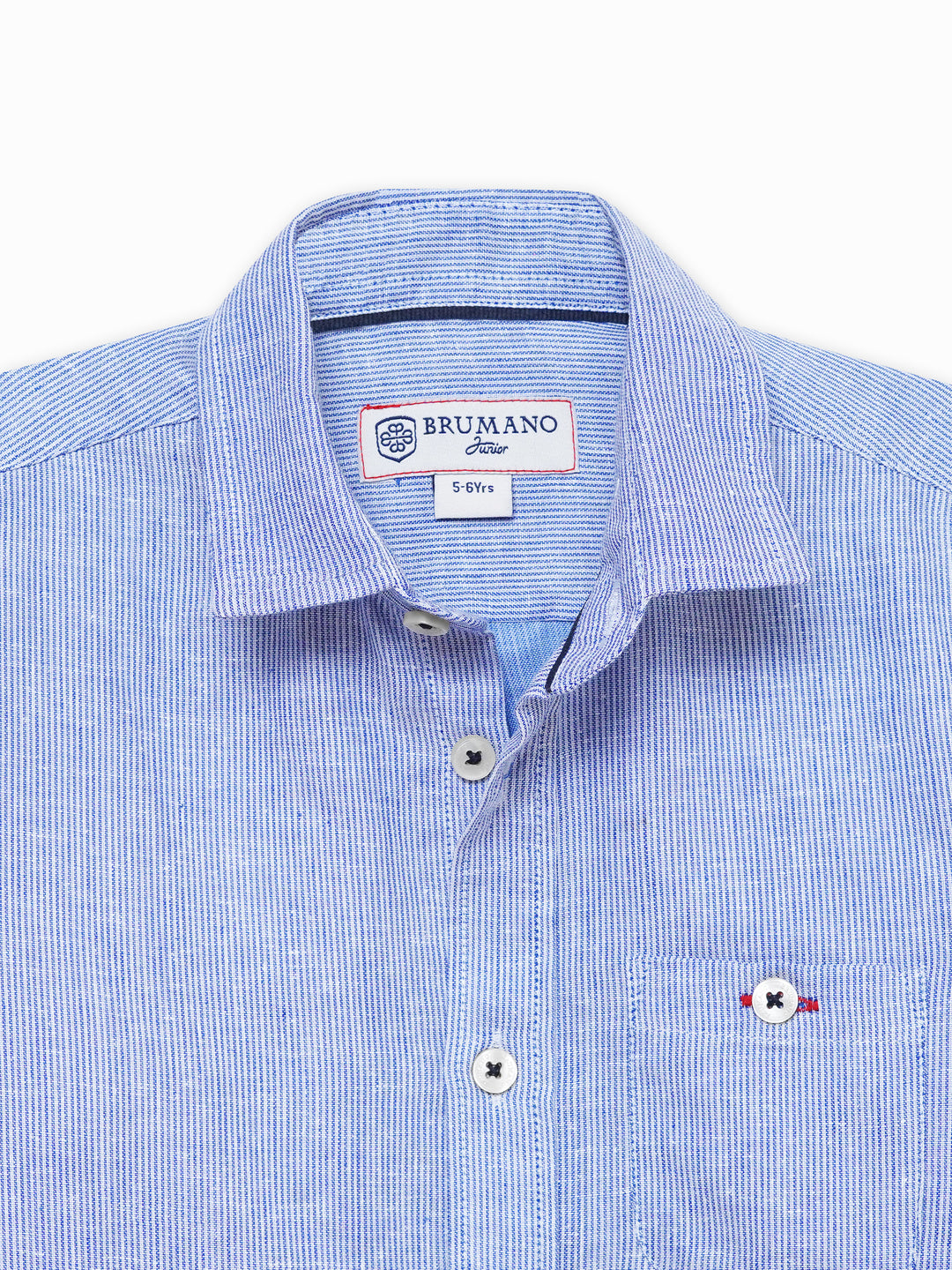 Blue Striped Casual Shirt - Junior