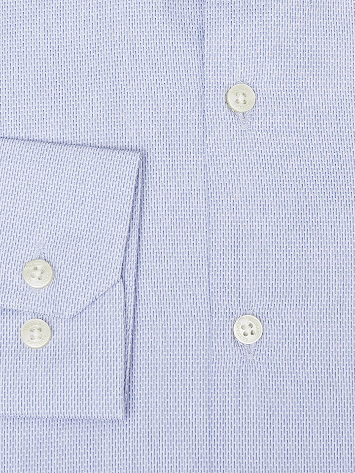 Blue Structured Formal Shirt - Luxe