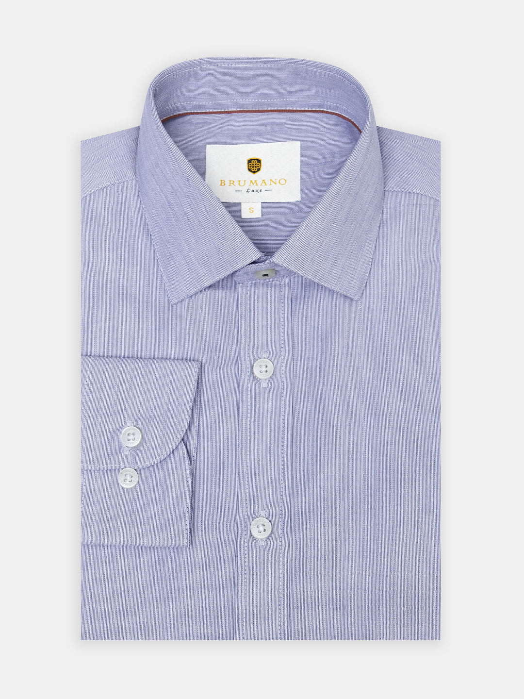 Blue Subtle Structured Striped Formal Shirt - Luxe
