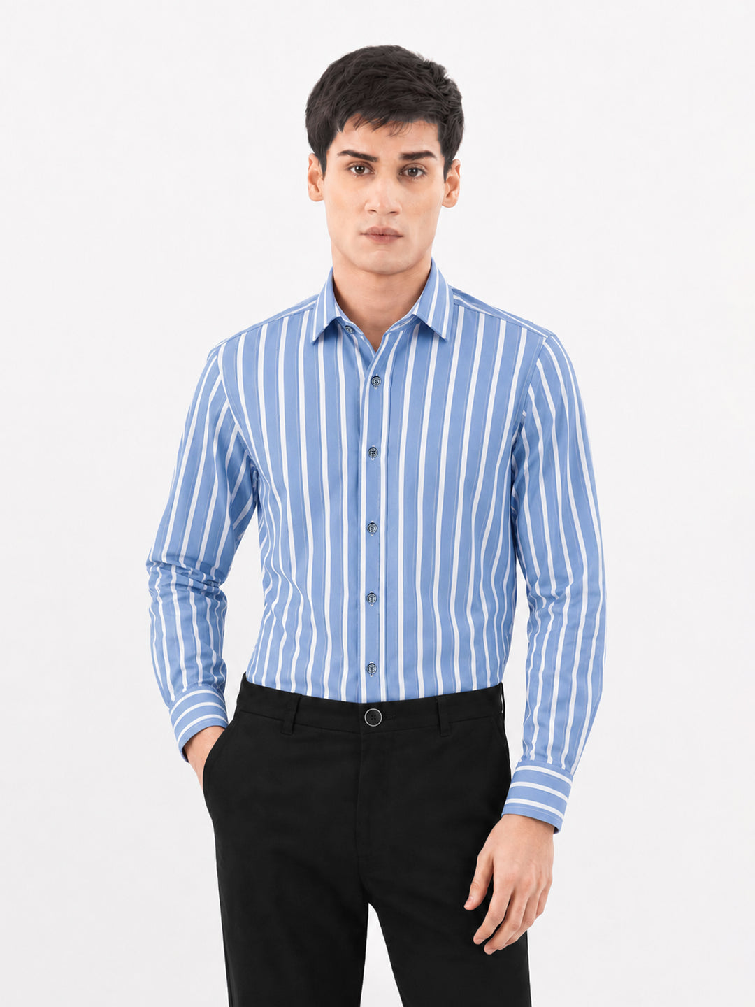 Blue white striped formal shirt brumano pakistan 674e0c49 1e84 4a81 86db 1813476f9ff6