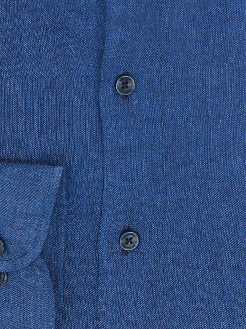 Blue 100% Linen Button Down Shirt
