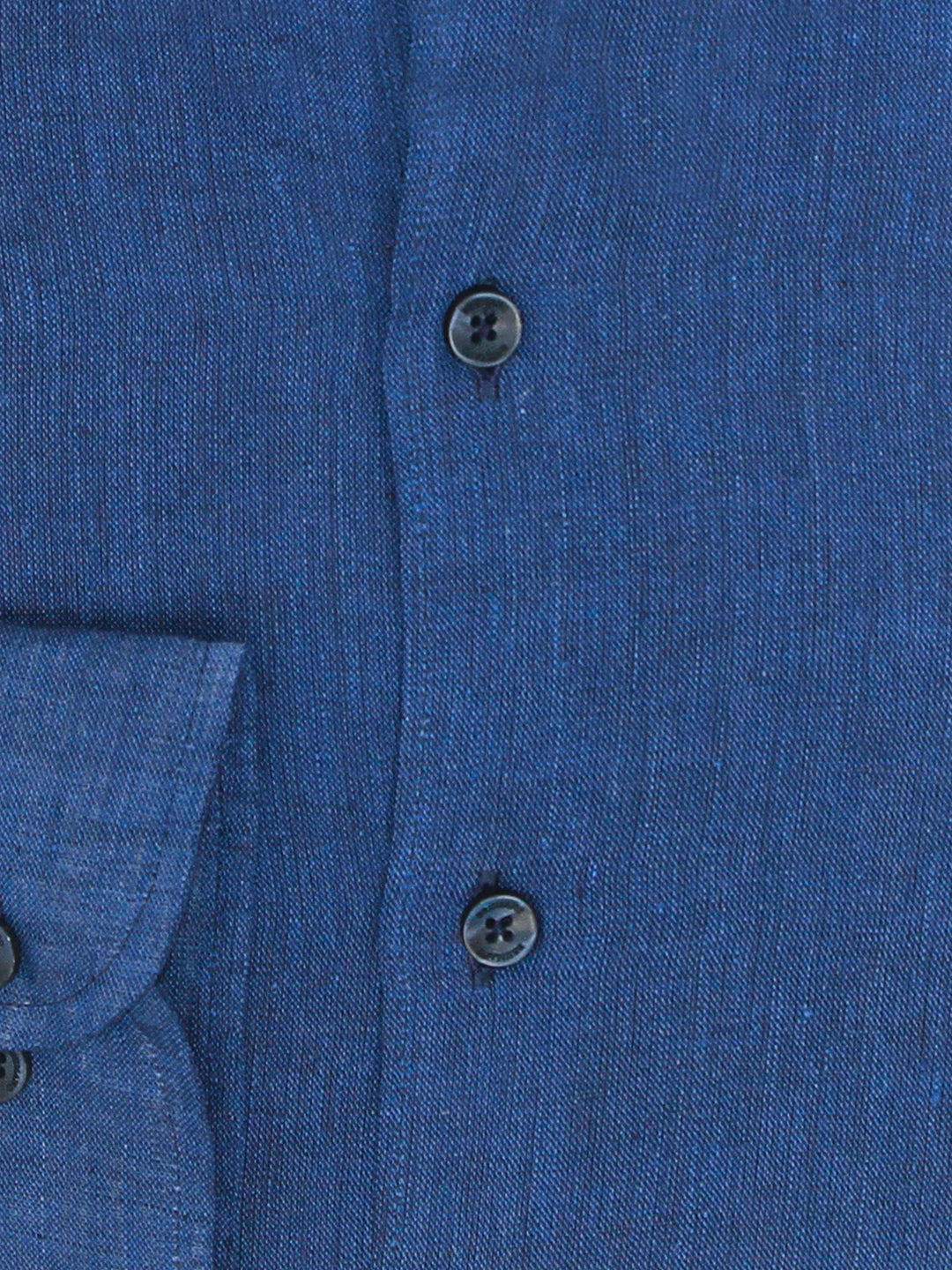 Blue 100% Linen Button Down Shirt Brumano Pakistan
