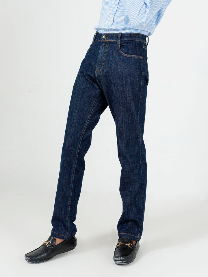 Blue Casual Fit Oraganic Denim Jeans Brumano Pakistan
