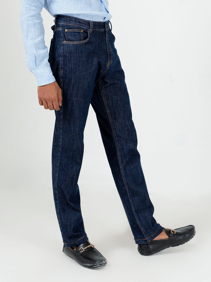 Blue Casual Fit Oraganic Denim Jeans Brumano Pakistan