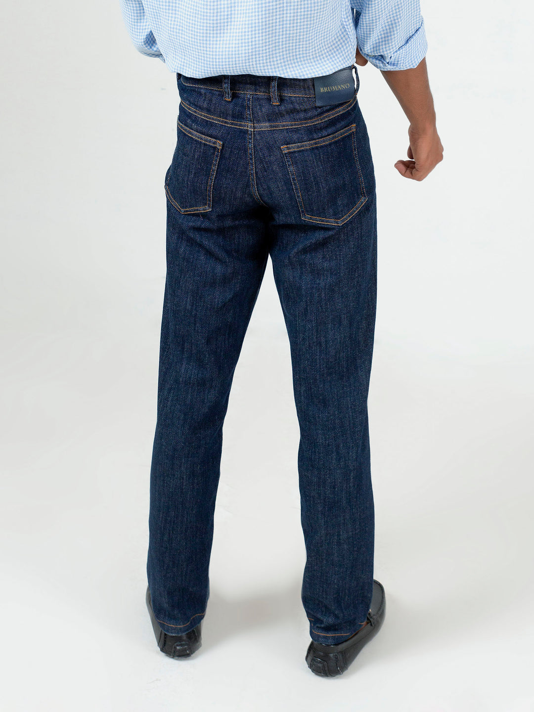 Blue Casual Fit Oraganic Denim Jeans Brumano Pakistan