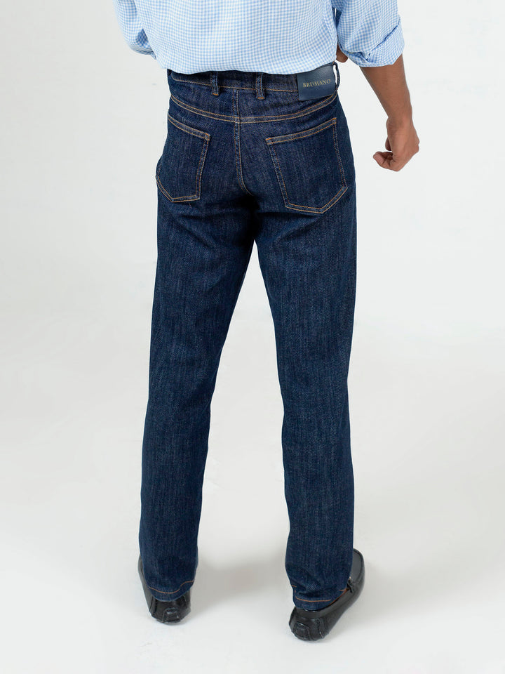 Blue Casual Fit Oraganic Denim Jeans Brumano Pakistan