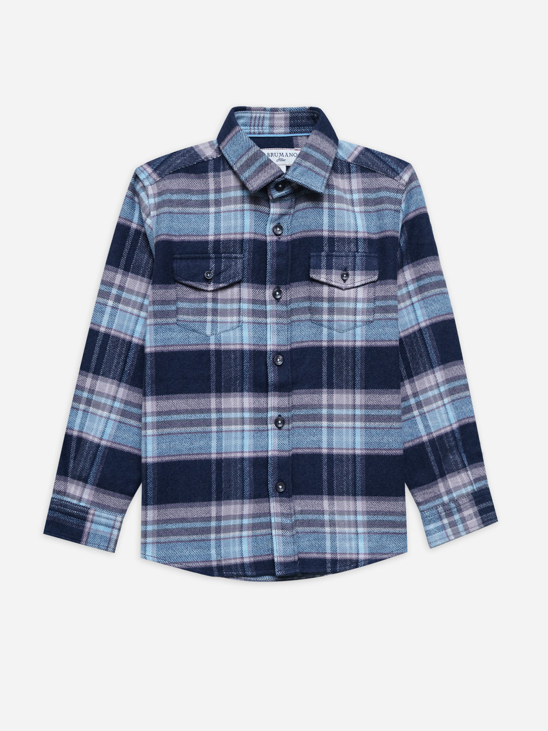 Bluecheckeredflannelcasualshirt juniorbruamanopakistan